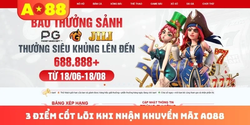 3 điểm cốt lõi khi nhận khuyến mãi AO88 3 điểm cốt lõi khi nhận khuyến mãi AO88